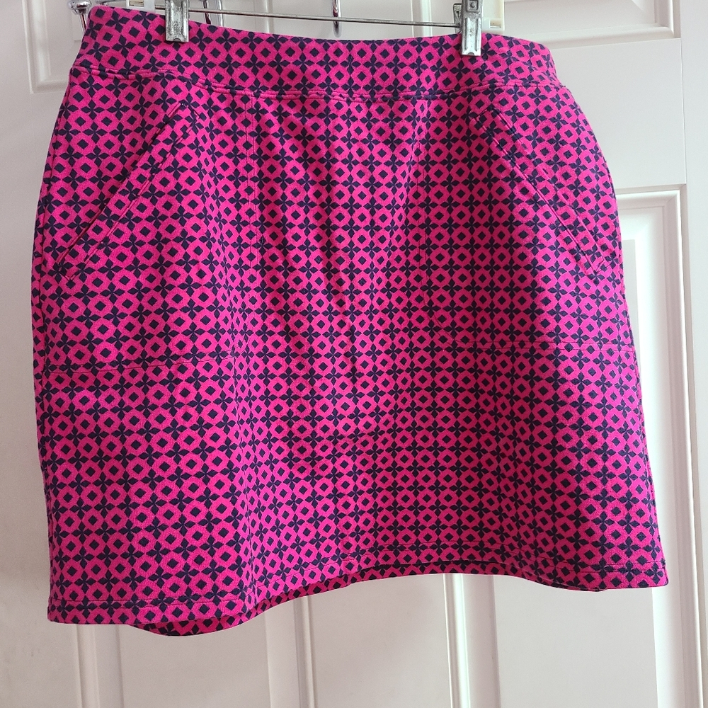 Talbots Pink and Navy Skort NWT
